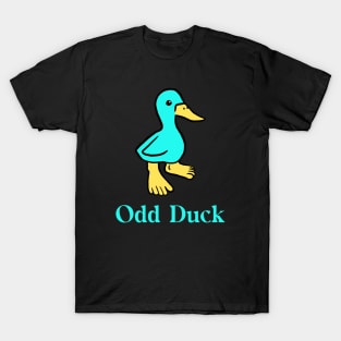 Blue Odd Duck with Human Feet T-Shirt